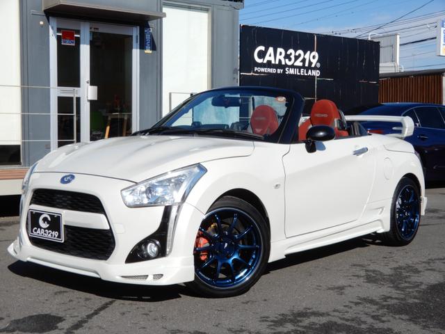 コペン(ダイハツ) ローブ　Ｓ　ビルシュタイン足回り　柿本マフラー　アドバンＲ１６ＡＷ　ＪＭＯＤＥエアロ　テイクオフＲウィング　レカロ　ＨＫＳブローオフブリッツタワーバー　ｍｏｍｏステア　Ｄｅｆｉブースト計　ナビ　Ｂカメラ　ＥＴＣ 中古車画像