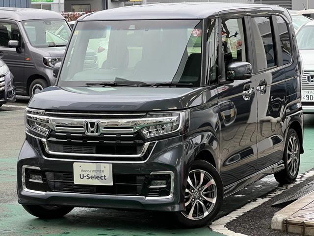 ホンダ Ｎ－ＢＯＸカスタム Ｌ　メモリーナビリアカメラドラレコＥＴＣ　メンテナンスノート　試乗車ＵＰ　逸脱警報　電動ミラー　Ｂｌｕｅｔｏｏｔｈ対応　衝突被害軽減Ｂ　ＡＵＸ　Ｂカメ　イモビ　ＵＳＢ　地デジＴＶ　ＬＥＤライト　シートＨ