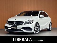 Aクラス A45 4マチック AMGアドバンスドPKG パノラマサンルーフ harman/kardonサウンド 黒革シート シートヒーター 純正ナビ フルセグTV バックカメラ AppleCarPlay ダイナミックセレクト 中古車画像