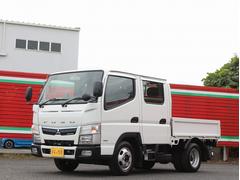 キャンター Wキャブ全低床 2t積載 Wキャブ 全低床 5MT 車線逸脱警報装置 キーレス&スペアキー 左電動格納ミラー ETC 後席ヒーター フォグライト 取説 整備記録簿  テールゲートチェーン車両総重量4610キロ 中古車画像