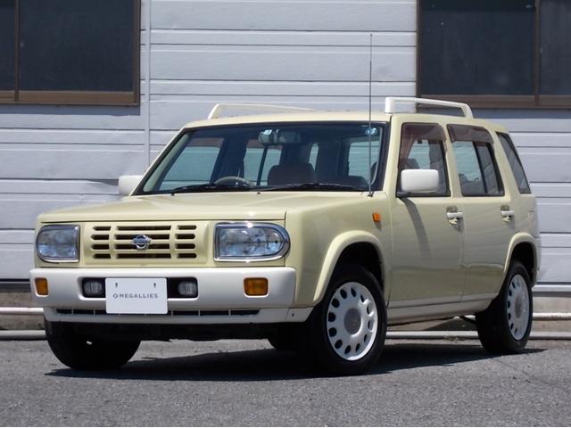 日産 タイプＩＩ　４ＷＤ　ルーフレール　背面キャリア　背面ハードケース　シート張替え　パネル塗装　カロッツェリア製ナビ　ワンセグＴＶ　ドラレコ　ＥＴＣ　社外キーレス　各部アイボリー塗装