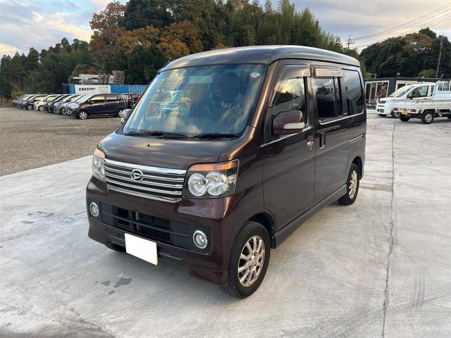 アトレーワゴン(ダイハツ) カスタムターボＲＳリミテッド　両側スライド・片側電動　ナビ　ＴＶ　ＨＩＤ　キーレスエントリー　電動格納ミラー　ベンチシート　ＡＴ　盗難防止システム　ＡＢＳ　ＣＤ　ＵＳＢ　アルミホイール　衝突安全ボディ　エアコン　パワーステアリング 中古車画像