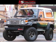 ランドクルーザー70 ZX ランクル73 NOX適合 ユーザー買取車 1ナンバー登録 Bluetooth対応ナビ ボディーリフトアップ ブラッドレーV ナルディーハンドル シュノーケル ブラックシートカバー バックカメラ 中古車画像