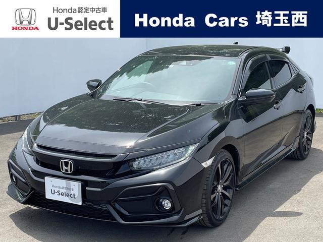 シビック(ホンダ) ハッチバック　ＨｏｎｄａＳＥＮＳＩＮＧ禁煙ワンオーナー前後ドラレコナビＴＶインターナビＥＴＣ２．０ア 中古車画像