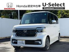 N-BOXカスタム ターボ 禁煙・ワンオーナー・ドラレコ・障害物センサー・9インチ純ナビTV・Bluetooth・ホンダコネクト・Rカメラ・ETC・両パワスラ・LED・オートハイビーム・シートヒーター・純AW イモビライザー 中古車画像