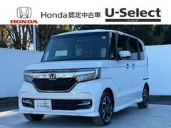 N-BOXカスタム G・Lターボホンダセンシング 4WD・ワンオーナー・障害物センサー・8インチ純ナビTV・Bluetooth・インターナビ・Rカメラ・ETC・シートヒーター・LED・オートハイビーム・AW USB接続 クリアランスソナー 地デジ 中古車画像
