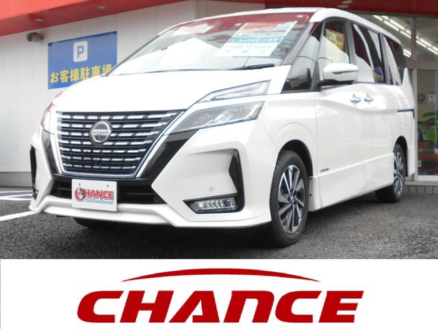 日産 セレナ ハイウェイスターＶ　純正メモリーナビ・フルセグ・ＣＤ・Ｂｌｕｅｔｏｏｔｈ・ＥＴＣ・バックカメラ・セーフティーパックＡ・コーナーセンサー・アラウンドビューモニター・両側電動スライドドア・インテリキー・プッシュスタート