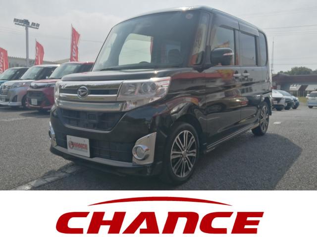 カスタムＲＳ　ＳＡ　社外ＳＤナビ・フルセグ・ＣＤ／ＤＶＤ・スマートキー・プッシュスタート・両側電動スライドドア・衝突軽減ブレーキ・オートライト・電動格納ミラー