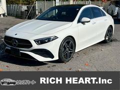 Aクラスセダン A180セダン AMGラインパッケージ アドバンスドPKG レザーエクスクルーシブPKG サンルーフ 純正10.25インチナビ OPブラック/レッドツートン革シート ヘッドアップディスプレイ ETC2.0 AMG製18インチAW 中古車画像