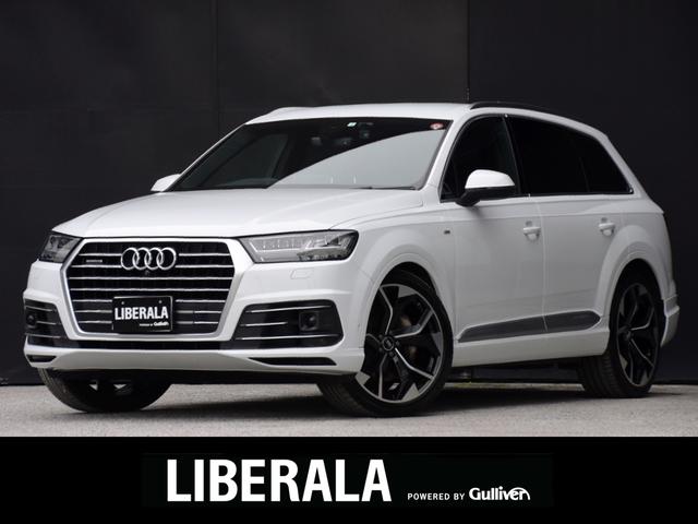 アウディ Ｑ７ ３．０ＴＦＳＩクワトロ　Ｓラインパッケージ　エアサス　２２インチアルミ　バーチャルコックピット　７シーターパッケージ　純正ナビ　フルセグＴＶ　３６０度カメラ　ＡＣＣ　サイドアシスト　全席シートヒーター　４ゾーンエアコン　２２インチアルミ