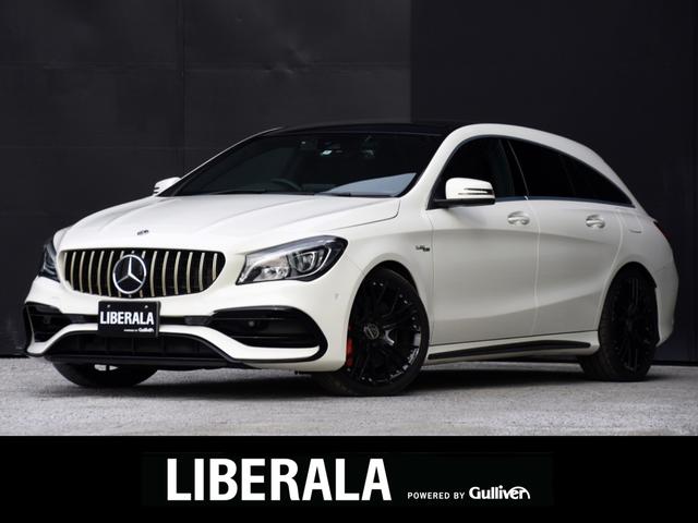 ＣＬＡ４５　４マチック　シューティングブレーク　パナメリカーナグリル　パノラマＳＲ　レーダーＳＦ　黒革　ＡＣＣ　純正ナビ　フルセグ　Ｂカメラ　Ａｐｐｌｅ　ｃａｒｐｌａｙ　シートヒーター　ＤＮパワーシート　電動バックドア　社外１９ＡＷ　ＬＥＤ　ＥＴＣ