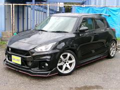 スイフトスポーツ ベースグレード リザルトジャパンエアログリル/KUHLレーシングフロント&サイド&リアディフューザー/リアハーフスポイラー/ルーフエンドGTウィング/スラッシュ4テールマフラー/ファイナルコネクション車高調/SDナビ 中古車画像