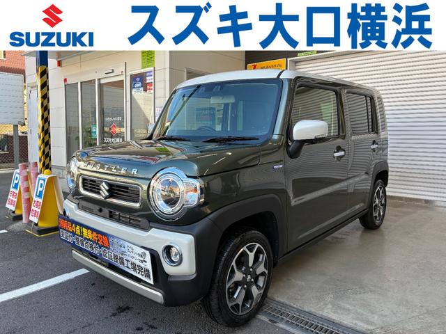 ハスラー ハイブリッドＸターボ　新車メーカー保証　全方位モニター付き９インチナビゲーション＆スズキセーフティサポート　スズキコネクト対応通信機装着車　新セキュリティ対応ＥＴＣ車載器　ＡＣＣ　ＬＥＤ　純正アルミホイール付き（1枚目）