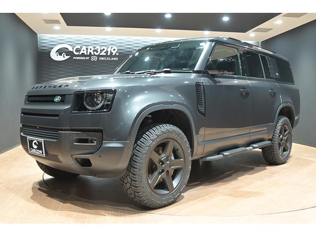 ☆ランドロ－バ－ディフェンダ－　１３０ＳＥ　Ｄ３００ ワンオ－ナ－／ブラックアウト／新品Ｘ－ＡＴタイヤ／ＭＥＲＩＤＩＡＮ／ＳＲ