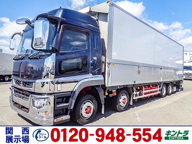 商品番号４３３８　Ｈ３０／５　三菱　スーパーグレート パブコ製パネルウイング　ハイルーフ　積載１３５００ｋｇ　２デフ