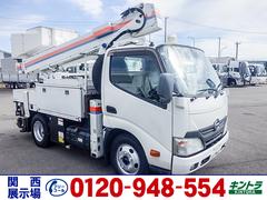 デュトロ  アイチ製高所作業車 作業床高さ11m サブバッテリー式 電工仕様 絶縁ブーム FRPバケット 2t 2トン 対応免許/準中型免許 中古車画像