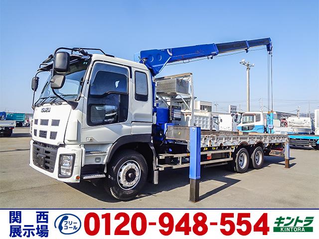 商品番号４４４４　Ｈ２５／２　いすゞ　ギガ タダノ製３段クレーン　ラジコン　リアジャッキ　後輪エアサス　積載９．３ｔ