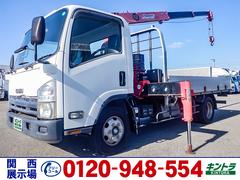 エルフトラック  古河製3段クレーン 車検あり ラジコン ワイドロング 最大積載3,000kg 荷台寸法(長366×幅207×高38) 2トン 2t 対応免許/準中型免許 中古車画像