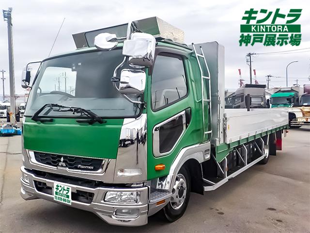 商品番号４４７７　Ｈ２８／５　三菱ふそう　ファイター アルミブロック平ボディ　車検付き　ワイド　後輪エアサス　アルミホイール