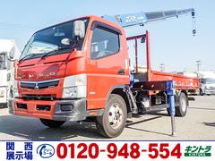 キャンター  タダノ製5段クレーン ラジコン ワイドロングボディ 最大積載3,650kg 荷台寸法(長437×幅208×高38) 4トン 4t 対応免許/8t限定中型免許 中古車画像