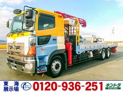 プロフィア  古河ユニック製4段クレーン付 ラジコン アルミブロック ロープ穴:12対 後輪エアサス 380馬力 荷台寸法(長870×幅235×高30) 積載12,500kg 10トン 10t 対応免許/大型免許 中古車画像