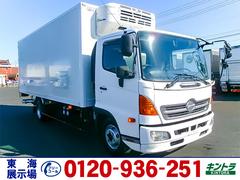 ヒノレンジャー  東プレ製冷蔵冷凍車 低温設定 格納式パワーゲート ワイドボディ システムフロア 最大積載3000kg 荷台寸法(長582×幅232×高206) 4トン 4t 対応免許/8t限定中型免許 中古車画像