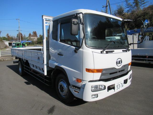 ＵＤトラックス コンドル 　平ボディ　ＰＫ３９ＬＨ　積載量７７００ｋｇ　Ｌ５２００　Ｗ２２３０　Ｈ４００　鳥居補強　６ＭＴ