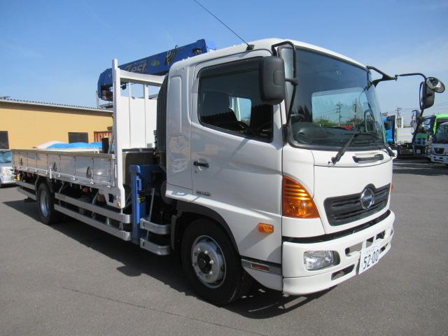 ヒノレンジャー(国産車その他) ＦＥ７ＪＬＡＡ　タダノ４段ラジコンフックイン　最大積載量７７００ｋｇ　６ＭＴ　２４０馬力　床鉄板張り 中古車画像