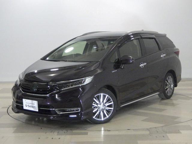 シャトル(ホンダ) ハイブリッドＺホンダセンシング　前後ドラレコ　本革巻ステアリング　ＬＥＤヘッドライトフォグライト　オートハイビーム　自動防眩ルームミラー　前席両側シートヒーター　ステンレス製スポーツペダル　オートリトラミラー　禁煙ワンオーナー車 中古車画像