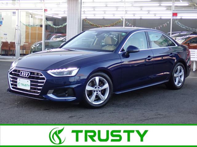 Ａ４(アウディ) ３５ＴＦＳＩアドバンスド　ラグジュアリーＰＫＧ　アイボリー革　マトリクスＬＥＤ　パークアシストＰＫＧ　３６０℃　バーチャルＣＰ　ワイヤレスチャージ　前後ドラレコ　ヒーター付きメモリーパワーシート　ＭＭＩナビ　ＥＴＣ２．０ 中古車画像