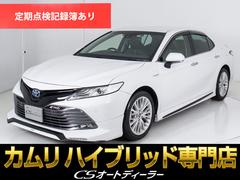 トヨタ　カムリ　Ｇレザーパッケージ　（ＴＲＤフルエアロ）（ＴＲＤトランクスポイラー）（ＢＳＭ）（黒本革シート）（シートヒーター）（ＡＣ１００Ｖ）（クリアランスソナー）（トヨタセーフティーセンス）（プリクラッシュ）（レーダクルーズ）