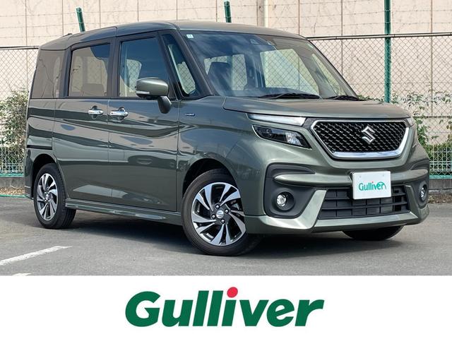 ソリオバンディット(スズキ) ハイブリッドＳＶ　純正９型ナビ　フルセグＴＶ　Ｂｌｕｅｔｏｏｔｈ　全方位モニター　両側電動スライド　追従クルーズ　デュアルカメラブレーキ　シートヒーター　コーナーセンサー　ヘッドアップディスプレイ　サーキュレーター 中古車画像