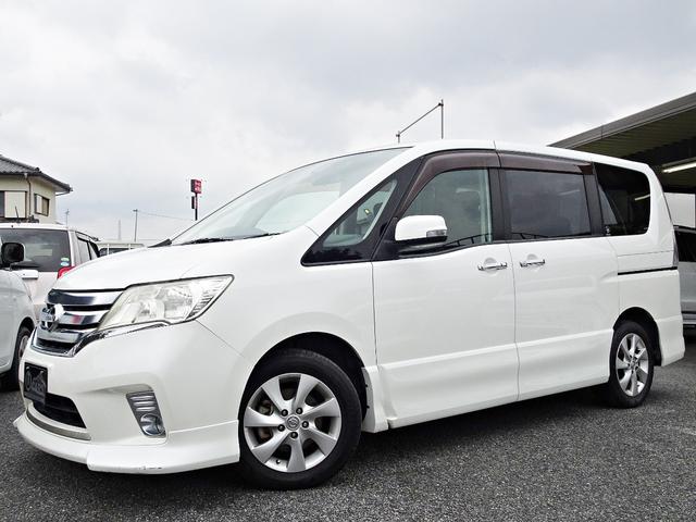 日産 セレナ ハイウェイスター　Ｊパッケージ　車検整備２年付き　１オーナ　禁煙車　ＨＤＤナビ　フルセグ　ＢＴ音楽　スマートキー　ＥＴＣ　クルコン　オートエアコン　ステアリモコン　両側電動スライド　Ｆドラレコ　記録簿Ｈ２４〜Ｒ５年毎年ディーラー整備