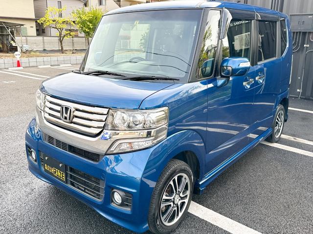 Ｇ　ＳＳパッケージ　フルタイム４ＷＤ　スマートキーｘ２　禁煙車　ＤＯＰナビ　１セグＴＶ　ＥＴＣ　両側パワスラ　純正ＨＩＤヘッド　フォグ　フルエアロ　１４インチアルミホイール　本革ステアリング　本革シフトレバー