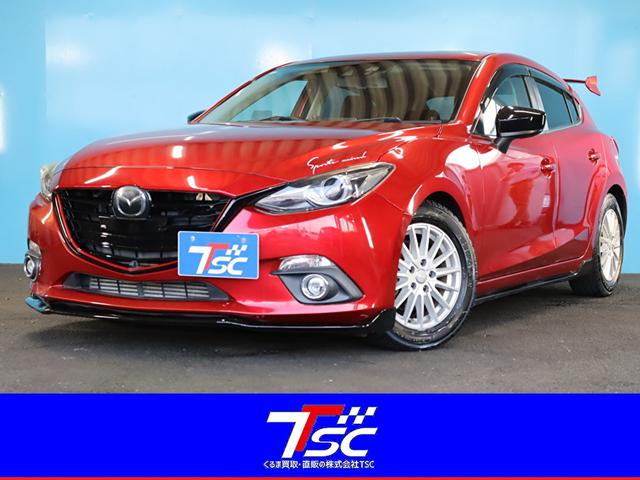 アクセラスポーツ(マツダ) ＸＤ　禁煙／マツダスピードエアロ／大型リアスポイラー／サンルーフ／ＢＯＳＥサウンド／レーダークルーズ／衝突軽減ブレーキ／レーンキープ／AftermarketＡＷ／純正ナビ／フルセグ視聴／Ｂｌｕｅｔｏｏｔｈ接続／シートヒーター 中古車画像