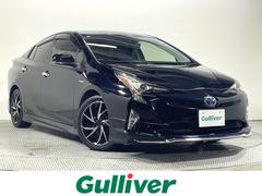 プリウス Sツーリングセレクション モデリスタエアロ/18AW 黒革シート アルパイン9incナビTV Bカメラ レーダークルコン 衝突軽減B レーンアシスト LEDライト クリアランスソナー スマートキー ETC ドラレコ 中古車画像