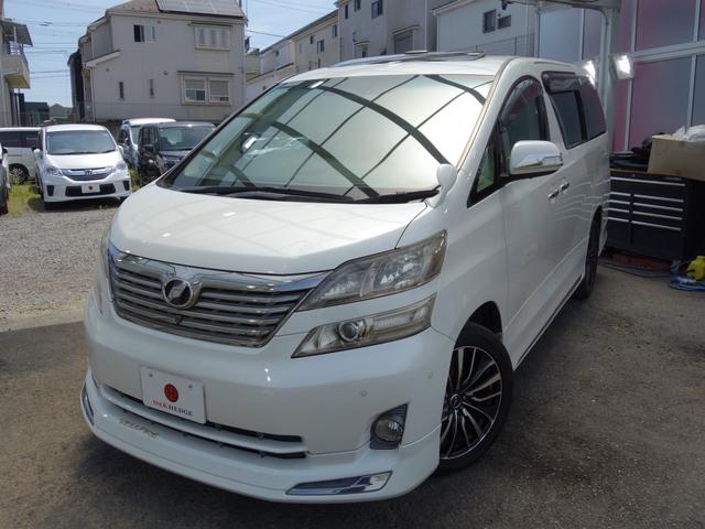 ３．５Ｖ　モデリスタエアロ　サンルーフ　両側パワースライドドア　純正フリップダウンモニター　プレミアムサウンドシステム　パワーシート　純正ＨＤＤナビ　ＢＴオーディオ　フルセグＴＶ　Ｂカメラ　Ｐセンサー　ＥＴＣ