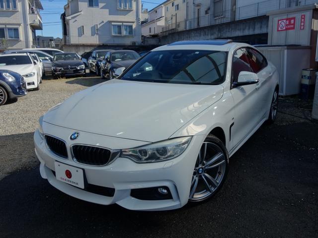４シリーズ(BMW) ４２０ｉグランクーペ　Ｍスポーツ　ガソリン　ツインパワーターボ　サンルーフ　黒革パワーシート　パドルシフト　インテリジェントセーフティ　純正ＨＤＤナビ　ＢＴオーディオ　Ｂカメラ　Ｐセンサー　ＥＴＣ　レーダークルコン　純正１９インチＡＷ 中古車画像