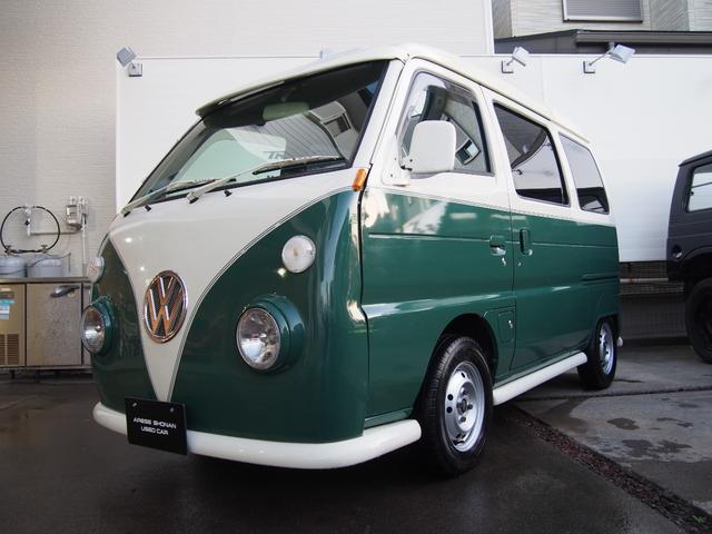 ＤＥ５１Ｖ　エブリィ　ワーゲン仕様　内外装カスタム ３ＡＴ　ＭＲエンジン　ハイルーフ　ボディー全塗装　内装塗装　シートカバー