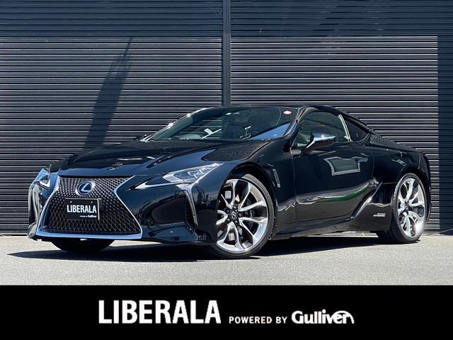 ＬＣ５００ｈ　Ｌパッケージ　黒革　ガラスルーフ　ＯＰ２１インチＡＷ　純正メモリナビ　フルセグ　三眼ＬＥＤヘッド　Ａハイビーム　ＨＵＤ　前席シートＨ　前席シートＡ　ＡＣＣ　ＬＫＡ　ＢＳＭ　プリクラッシュ　取説　保証書　スペアキー