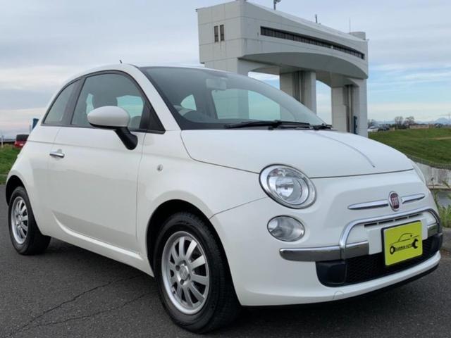 フィアット ５００１ ２ ポップ ワンオーナー 禁煙車 アイドリングｓｔｏｐ ステアリングスイッチ ｍｔモード付シフト 社外アルミホイール 赤白ツートンシート ｅｔｃの中古車 車体価格39 5万円 12 平成24 年式 走行9 6万キロ 車体色ホワイト 埼玉県朝霞市上内間木