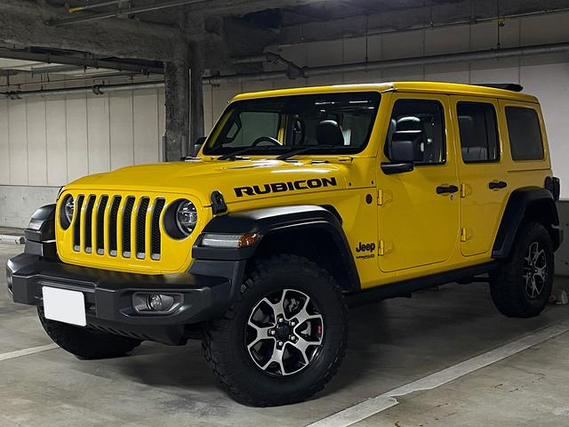 ルビコン　スカイワンタッチパワートップ　２５７台限定　ヘラヤライエロー内４９台　特別仕様車　専用１７インチＡＷ　ＢＦ　ＭｕｄーＴｅｒｒａｉｎタイヤ　ロックトラックフルタイム４ｘ４システム　ＬＥＤヘッドライト　黒革　アダプティブＣＣ　ＢＬＩＳ