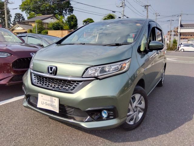フリード＋ハイブリッド ４ＷＤ　メモリーナビ　ＥＴＣ２．０　シートヒーター　ＬＥＤヘッドライト　ロールサンシェード　スマートキー　ブルートゥース　ワンオーナー　禁煙（1枚目）