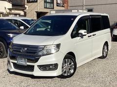 ステップワゴンスパーダ Zクールスピリット ギャザスメモリーナビ&Rカメラ、電動スライドドア、ETC、フルオートエアコン バックカメ キーフリー 横滑防止 DVD視聴可能 パワーウインドウ 禁煙 Aクルーズ 三列シート 運転席エアバック ABS 中古車画像