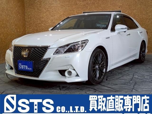 アスリートＧ　プリクラッシュ　トランクスポイラ　社外マフラーカッタ　ＯＰ１８ＡＷ　純正ナビ　フルセグＴＶ　バックカメラ　後付けサイドカメラ　革シート　シートヒータ＆クーラー　ステアヒータ　クルコン　ドラレコ　ＥＴＣ
