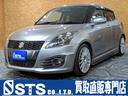 スイフトスポーツ ベースグレード　ユーザー様直接仕入　モンスタースポーツマフラー　カーボンサイドスカート　ＢＬＩＴＺ車高調　ＥＮＫＥＩ１７インチＡＷ　社外ナビ　フルセグＴＶ　ＢＴ接続　バックカメラ　ＨＩＤヘッドライト　ドラレコ　ＥＴＣ（1枚目）
