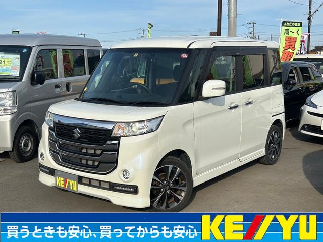 スズキ ターボ　禁煙車　１オーナー　ターボ付　純正８インチメモリーナビ　１２セグ　Ｂｌｕｅｔｏｏｔｈ　シートヒーター　ＡＳＶ　Ａストップ　クルコン　レーンアシスト　ＥＴＣ　全方位カメラ　パドルシフト　ＨＩＤ　フォグ