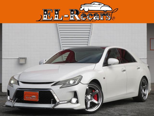 マークＸ(トヨタ) ２５０Ｇ　Ｓパッケージ　Ｇ’ｓ　カーボンルーフＶｅｒ　カーボンルーフ・専用エアロ／サス・ショックアブソーバー・ＷＯＲＫ１９インチアルミ・９Ｖ型ナビ・Ｂｌｕｅｔｏｏｔｈ接続・バックカメラ・スマートキー・クルーズコントロール・オートＡ／Ｃ・ＨＩＤヘッドライト 中古車画像