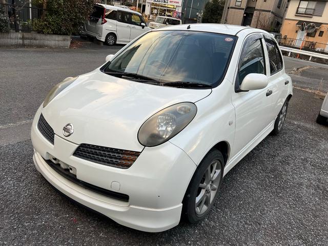 日産 マーチ１２ｓｒ アルミホイール キーレスエントリー 電動格納ミラー ｍｔ 衝突安全ボディ ａｂｓ エアコン 限定車の中古車 車体価格19 8万円 04 平成16 年式 走行17 9万キロ 車体色ホワイトパール 神奈川県川崎市麻生区岡上１５１ ｆｉｒｓｔ ｌｉｎｅ ｊａｐａｎ