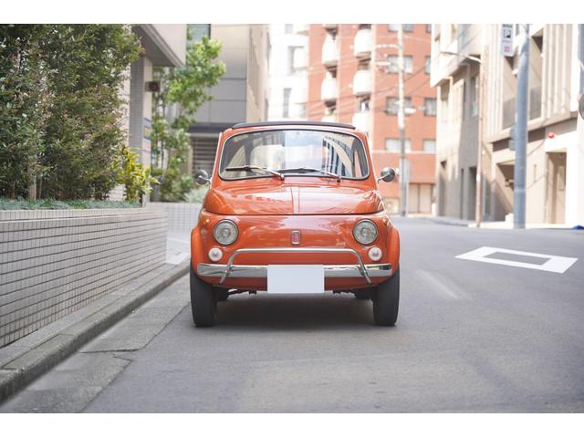 ５００ Ｌ　１９７１年／当店並行輸入車両／国内１オーナー車／レジストロＦＩＡＴイタリアーノ登録車両／１２６ホイール／４ＭＴ／左ハンドル（1枚目）